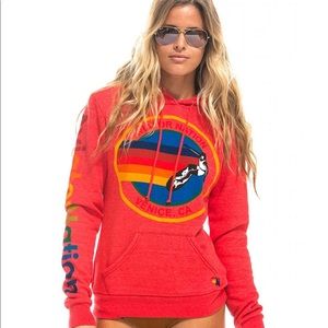 Aviator Nation Red PULLOVER HOODIE